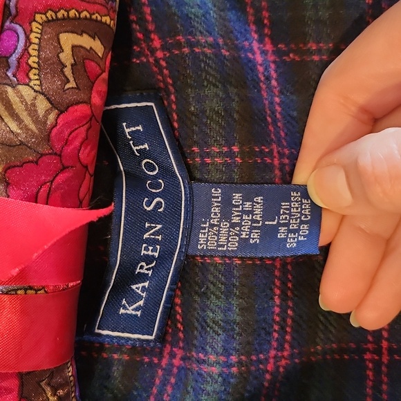 Karen Scott Heart Zip Up Vest Size L - Picture 2 of 3